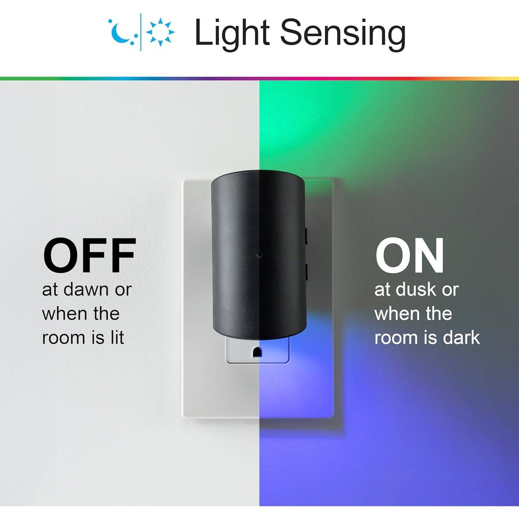 GE Directional 82573 LED Swivel Sconce Night Light, Plug-in, Color-Changing & D