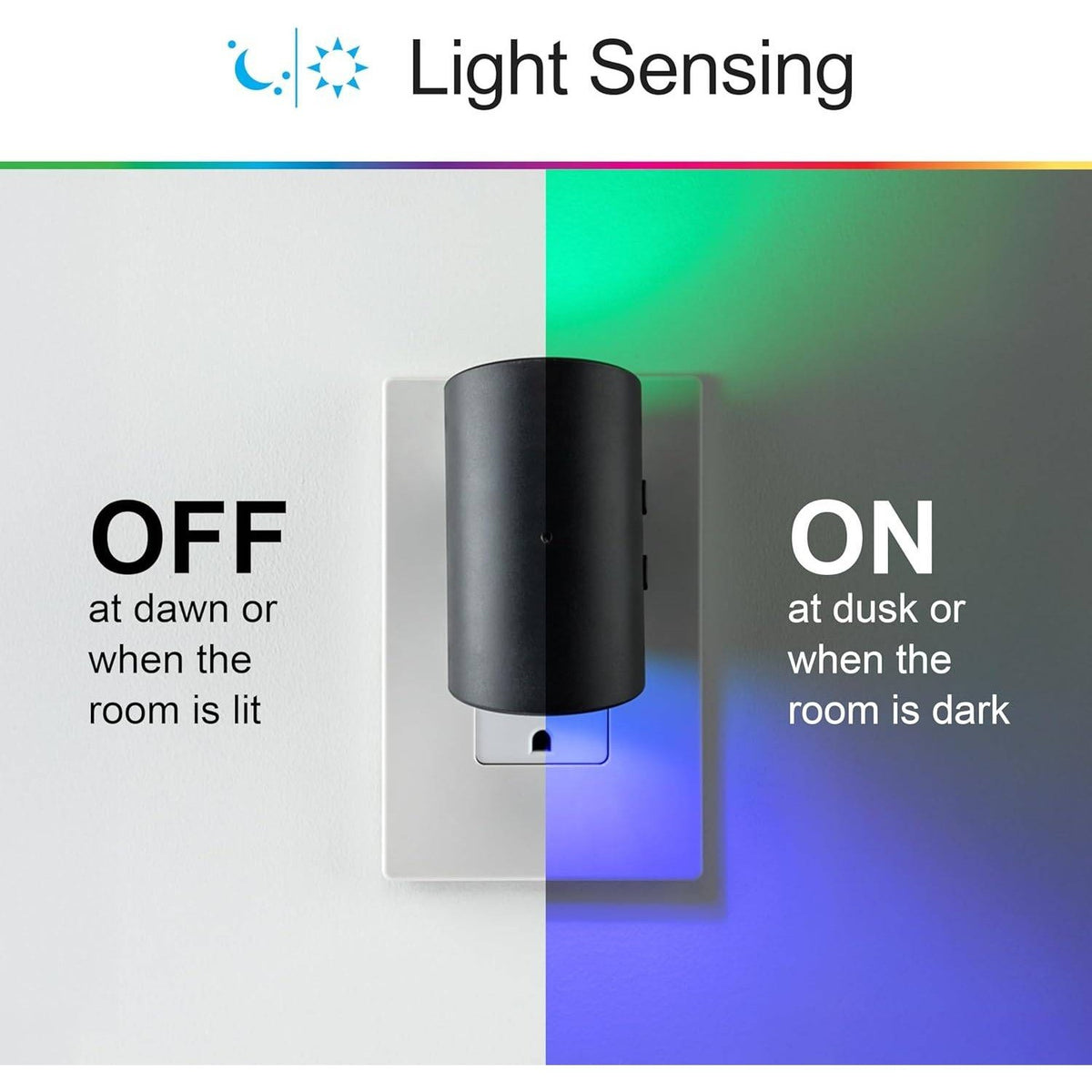 GE Directional 82573 LED Swivel Sconce Night Light, Plug-in, Color-Changing & D