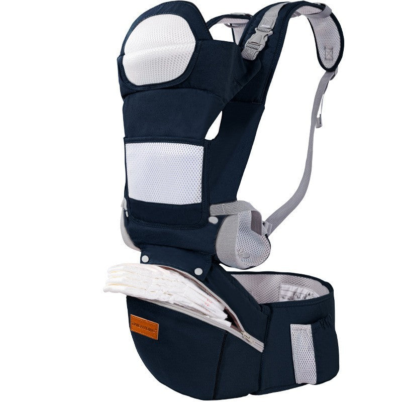6-in-1 Ergonomic Baby Carrier with Hip Seat for Newborn to Toddler Adjustable