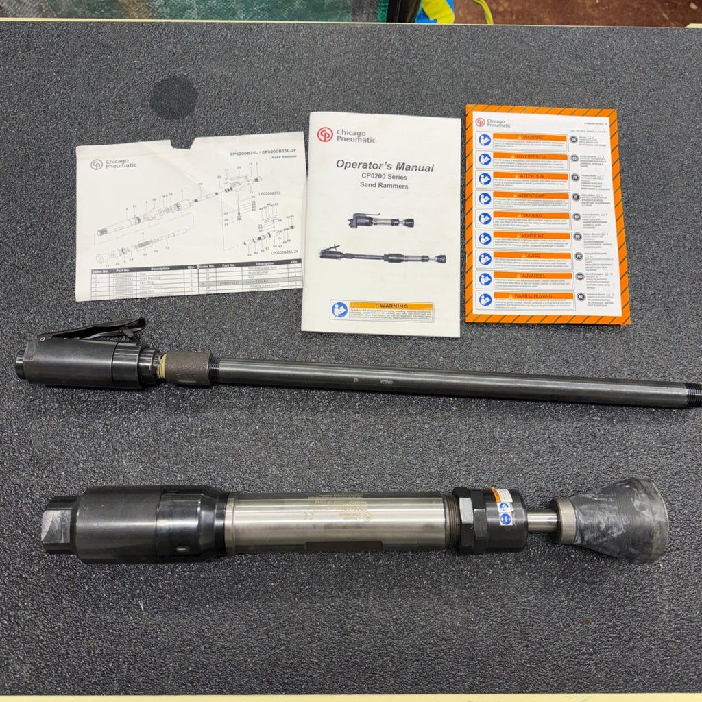 Chicago Pneumatic CP0200B25L-2F Floor Sand Rammer 1/2 in, NPT, 780 BPM