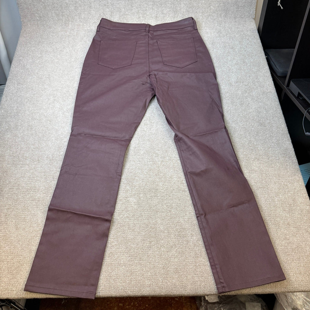 MSRP $60 St. John's Bay Women's 16 Tall Bold Burgundy Straight Leg Jeans Mid
