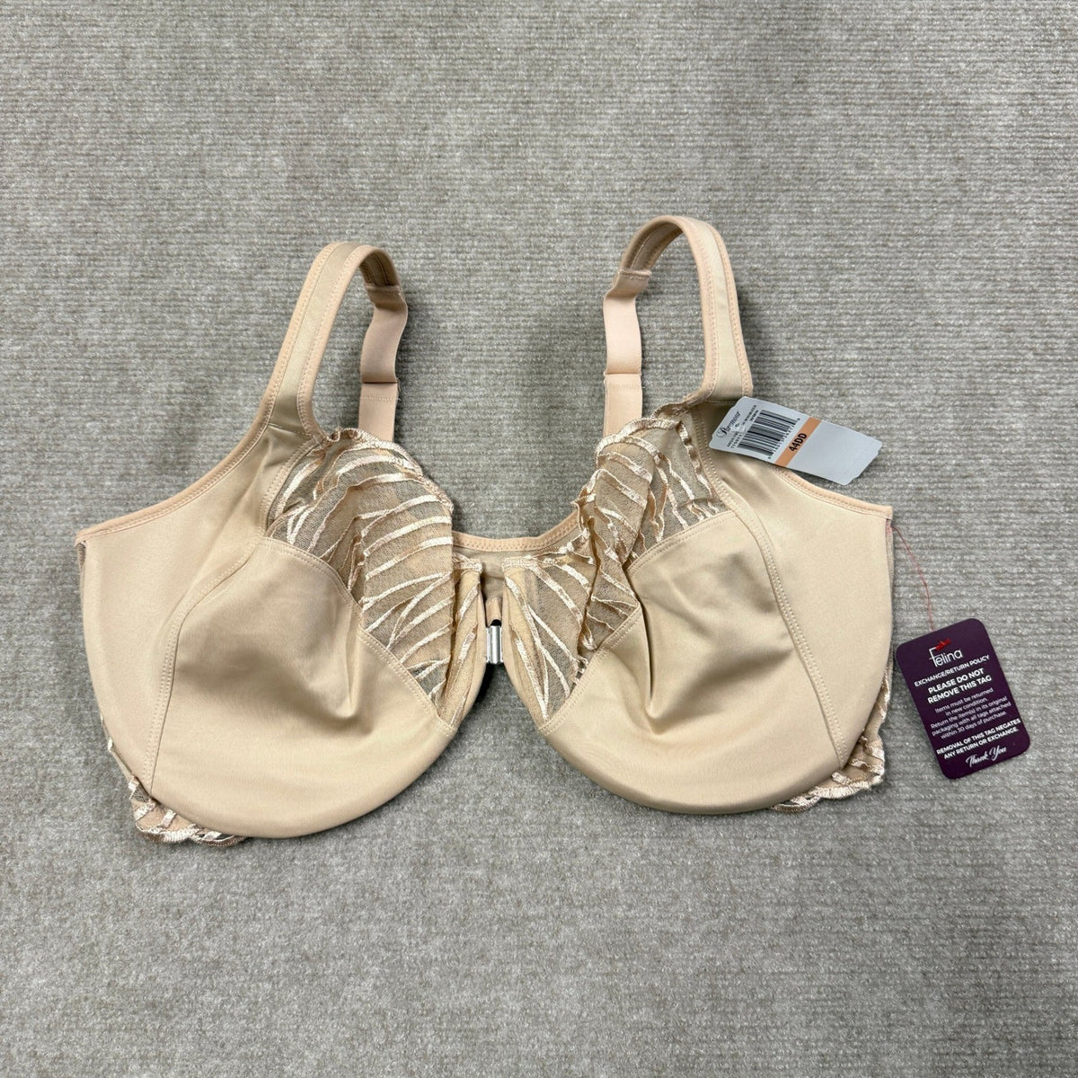NWT Paramour Angie 115071 44DD Warm Nude Front Close Minimizer
