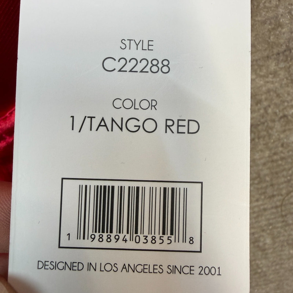 NWT Spree Intimates Women's M-XL Tango Red 2 Piece Santa Bra Set, Push Up