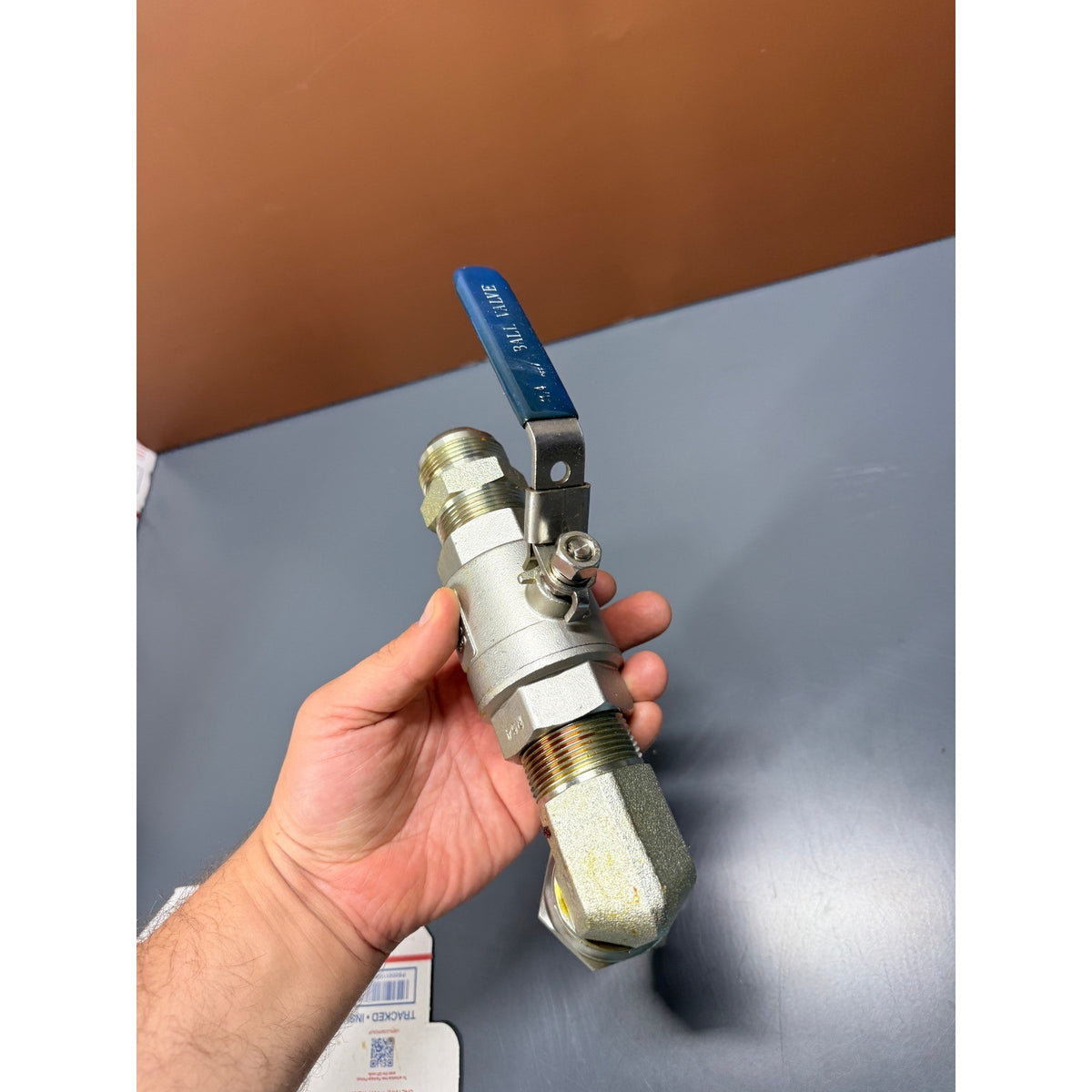 1-1/4" CF8M Stainless Ball Valve 1000WOG Assembly w/ Elbow & Adapter Fittings