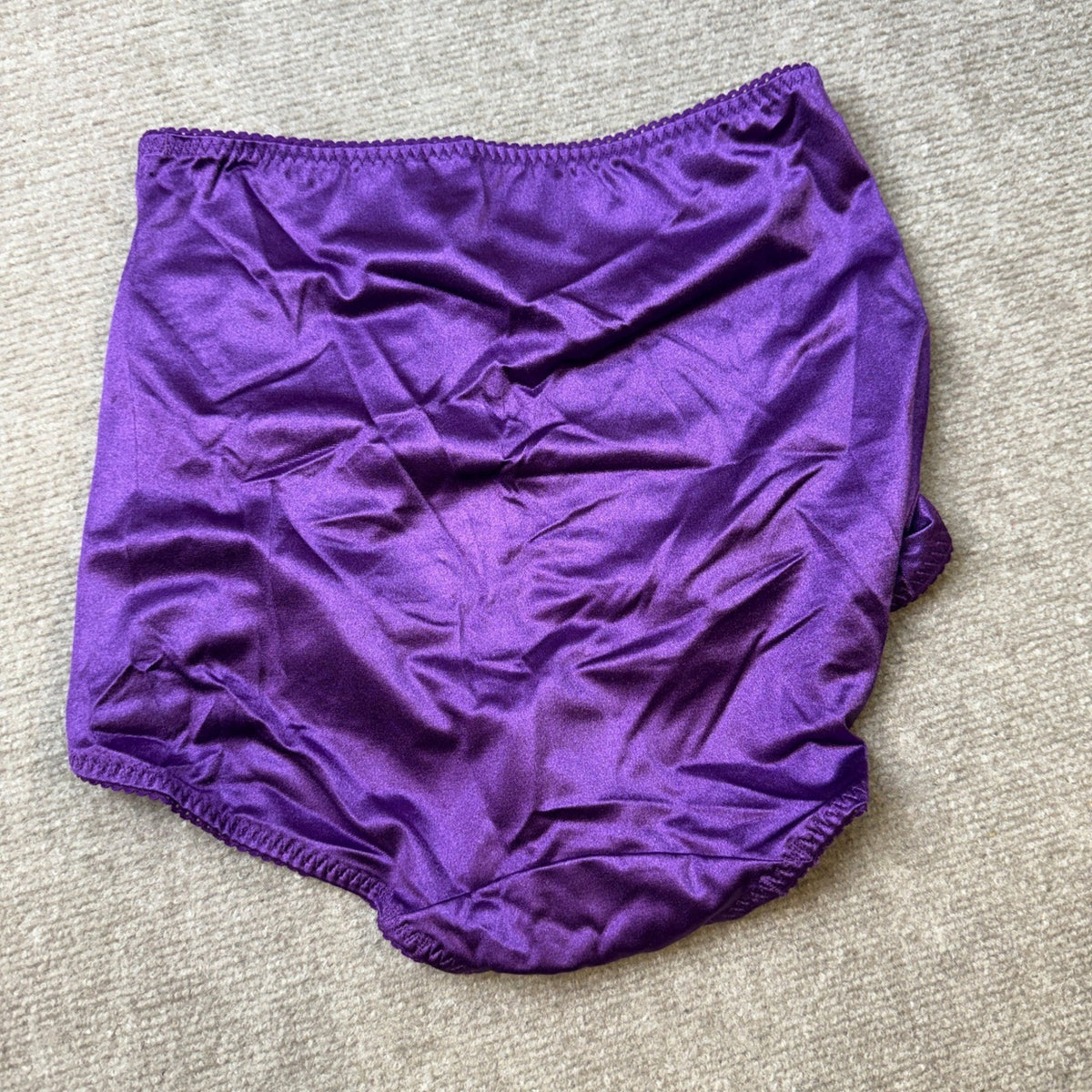 NWT Underscore Womens XXL Venus Violet Stretch Satin Control Briefs