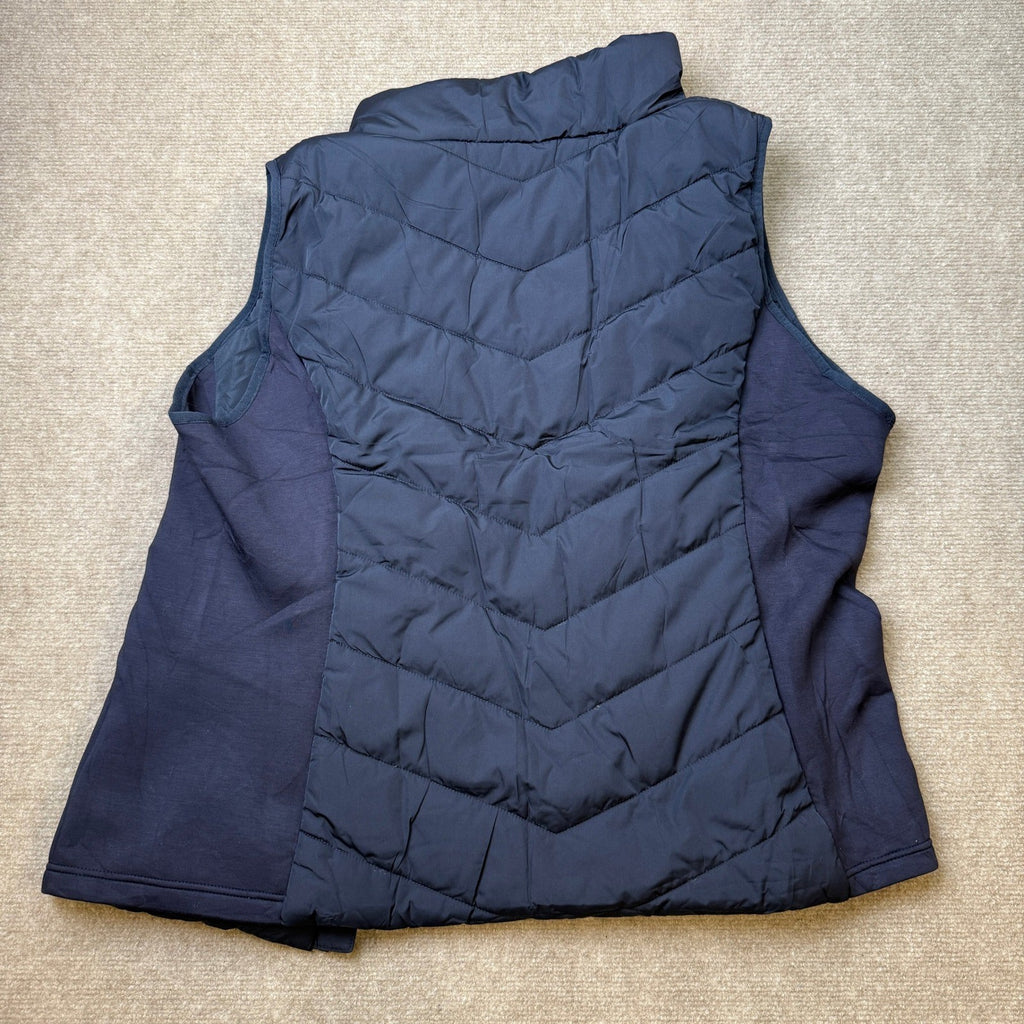 MSRP $44 Dokotoo Women's XL Blue Quilted Vest Lightweight Puffer Gilet Zip Oute