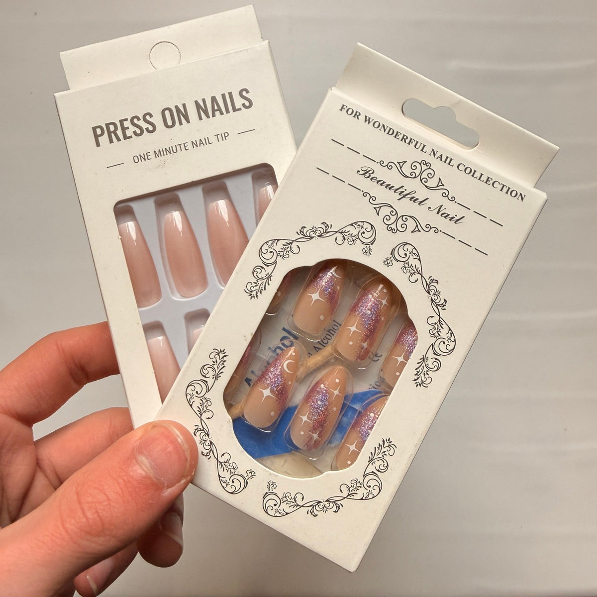 Lot of 10 Pack of 24 New False Press On Nails Assorted Designs and Colors №N42