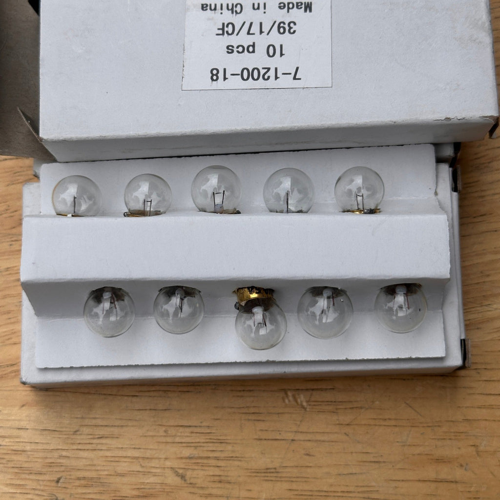 Set of 3 Pack of 10 Miniature Lamps 7-1200-18 Light Bulbs 6.3V 0.5A
