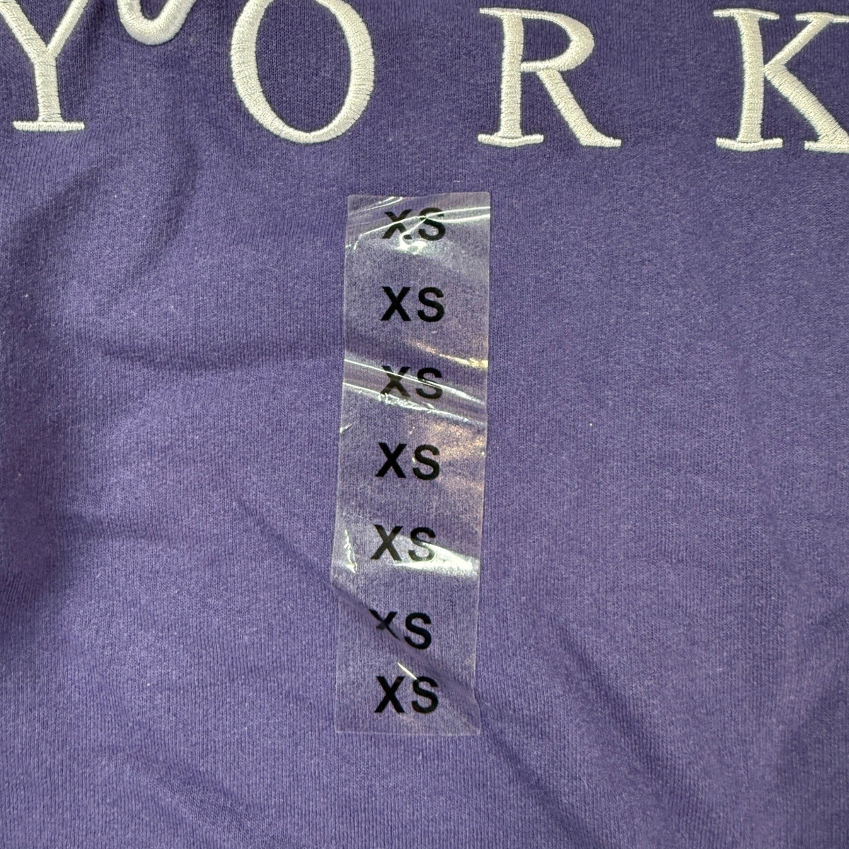 MSRP $44 Mighty Fine Women's XS Purple Embroidered Crewneck Sweatshirt