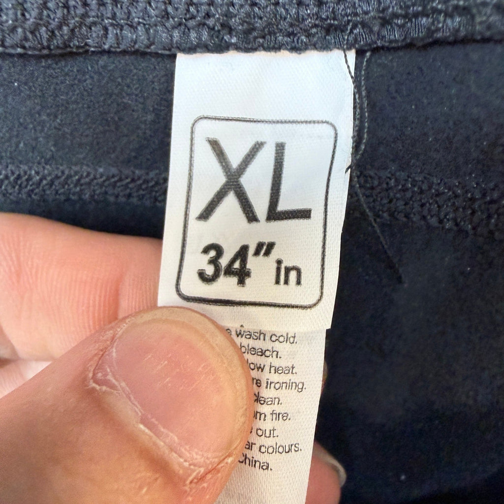 MSRP $45 SEVEGO Women's XL 34" Fleece Lined Yoga Leggings Thermal Warm Winter