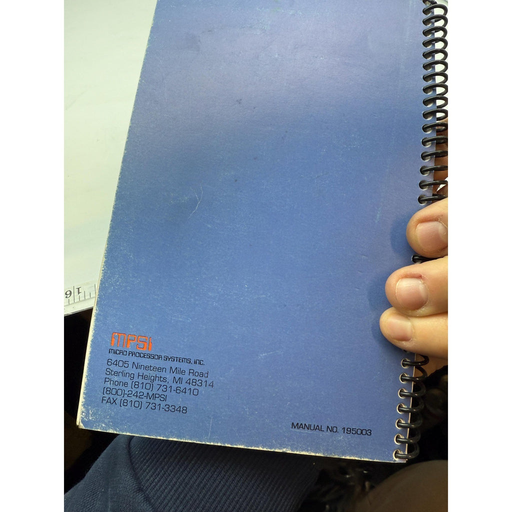 MPSI 1995 FORD SYSTEMS CARTRIDGE MODEL NO. 205003 User Manual Guide