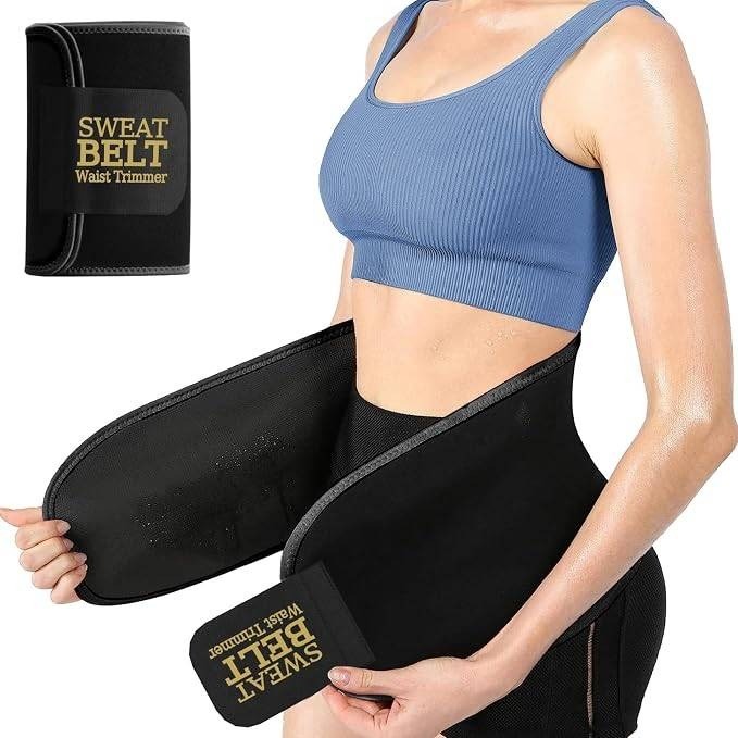 ZPP Waist Trainer Trimmer Sweat Belt for Women & Men Neoprene Size M