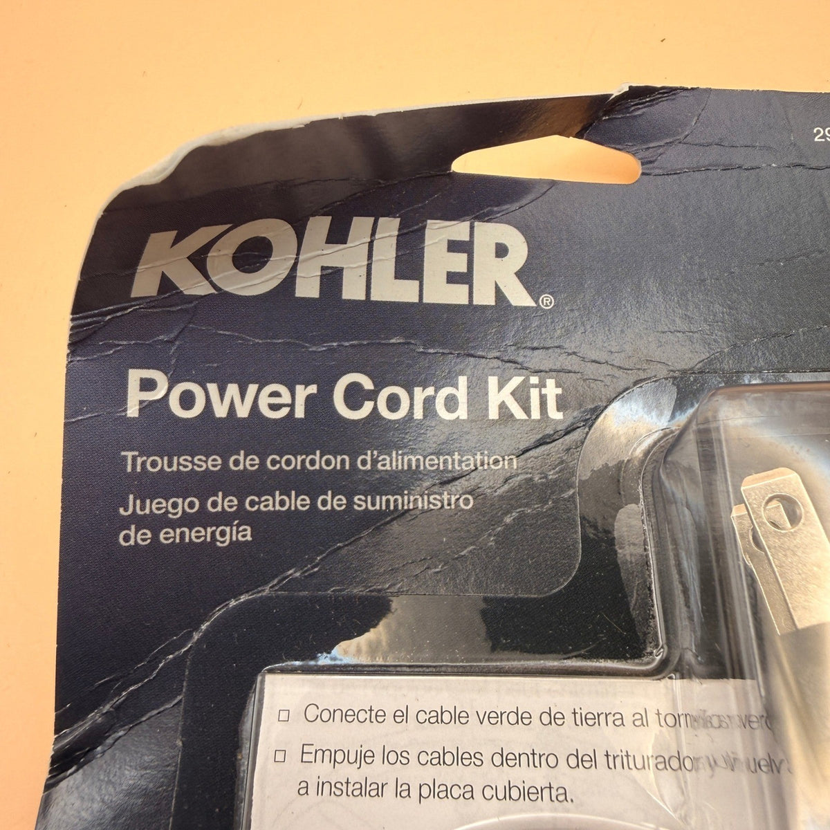 Kohler 29359-NA Reckon Garbage Disposal Cord Kit