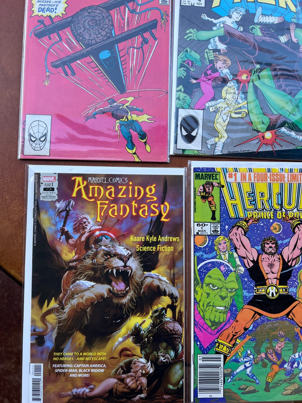 Lot of 9 Marvel Comics Civil War,Power Pack,Force Works,Amazing Fantasy,Hercules