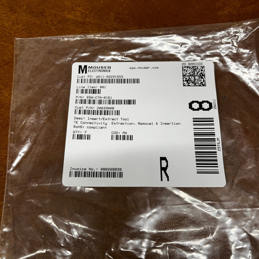 Pack of 7 TE Connectivity / Raychem CTA-0161 Install/Extract Tool Stainless