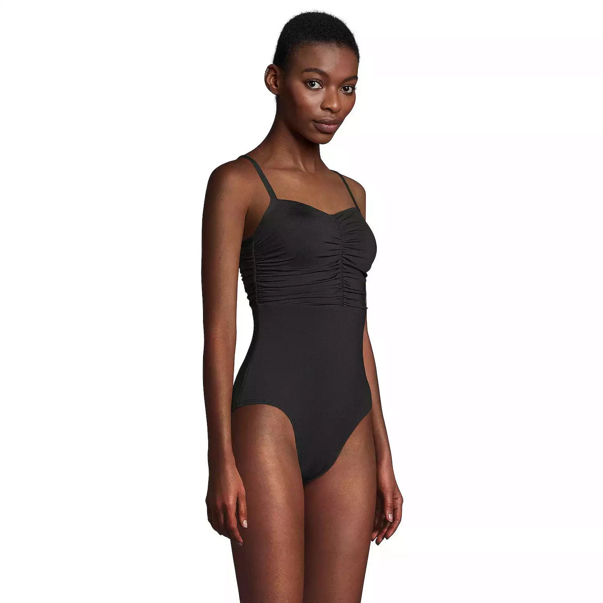 Lands' End Women's 8D Chlorine Resistant Sweetheart One Piece Swimsuit UPF 50 Tu