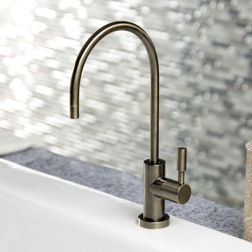 Kingston Brass KSAG8193DL Antique Brass RO Water Filtration Faucet Air Gap