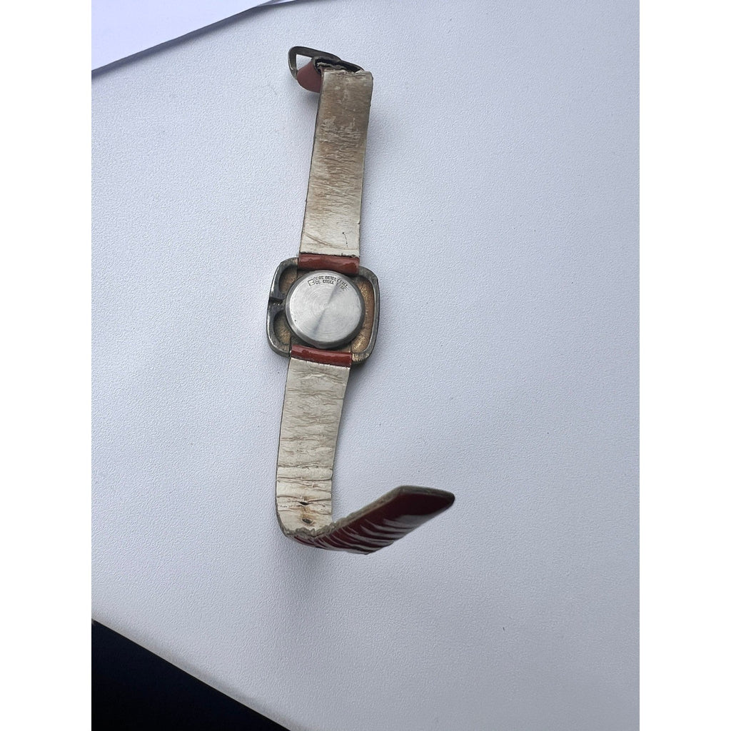 Vintage Kenneth Lane Watch Red 17 Jewels For Parts/Repair