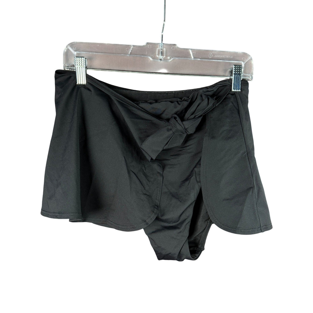 Lands' End Women's 8 Black Swim Skirt Bikini Bottoms