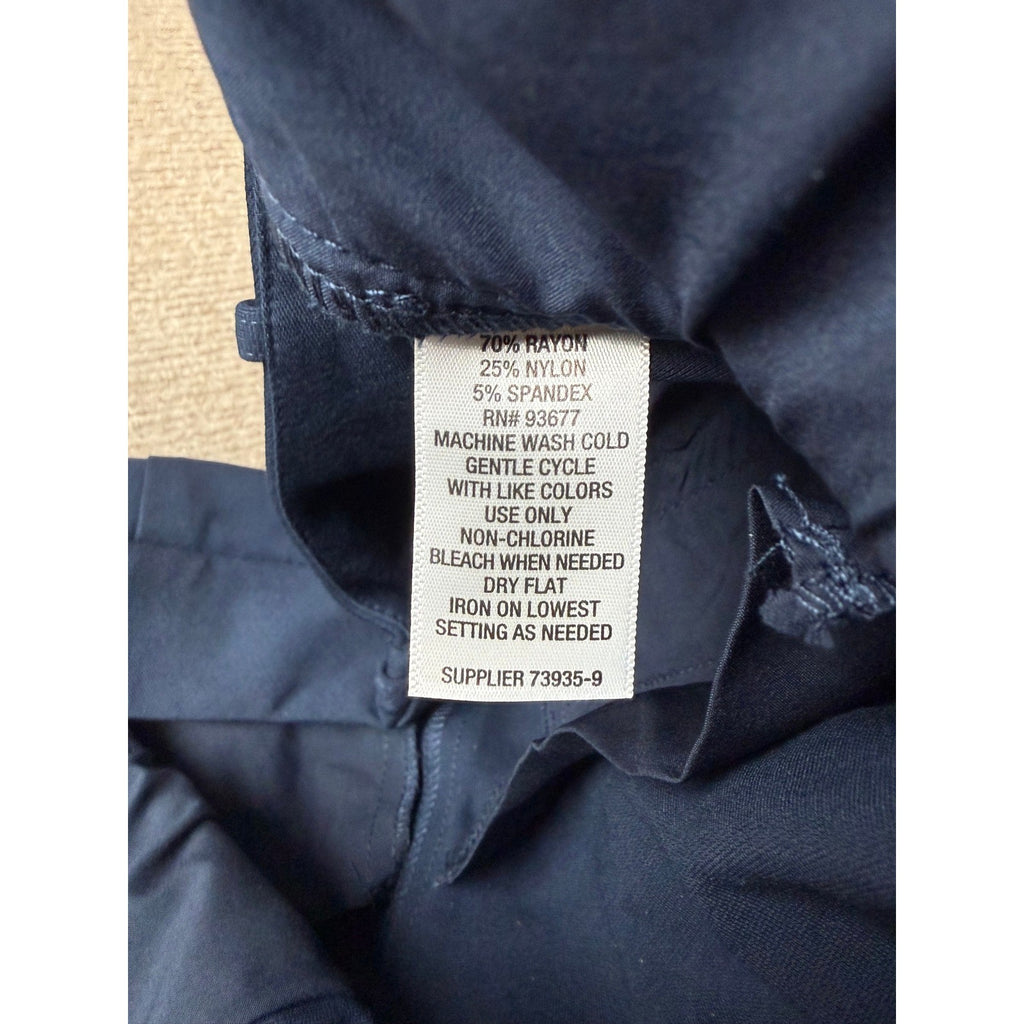 MSRP $58 Liz Claiborne Womens 6 Signature Navy Tapered Leg Trouser Pants