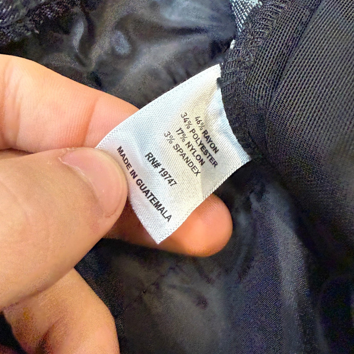 MSRP $54 Liz Claiborne Lisa Womens 12 Tall Black Green Plaid Flare Pull-On Pant