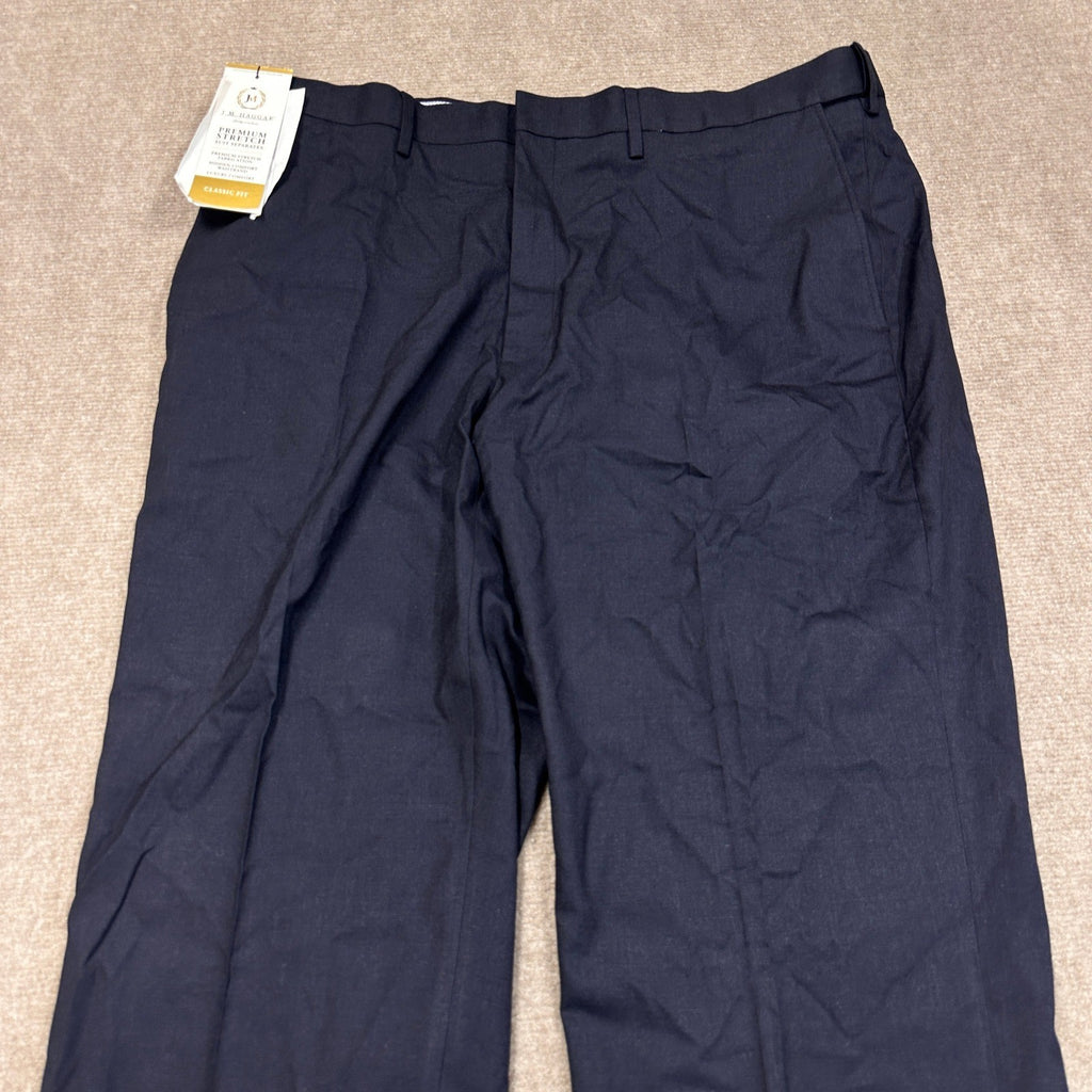 MSRP $100 J.M. Haggar HY00182 Men Classic Fit 40x29 Dark Navy Suit Pants Premium