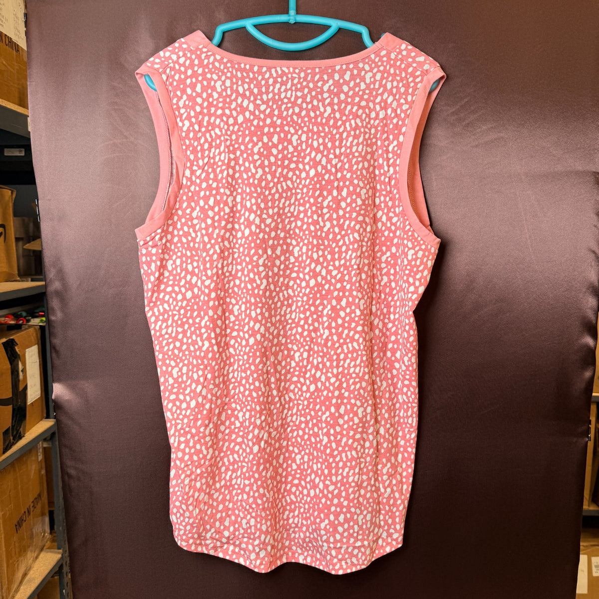 Summer Women's XXL Tank Top Loose Fit Square Neck T-Shirt Cute Sleeveless Tunic
