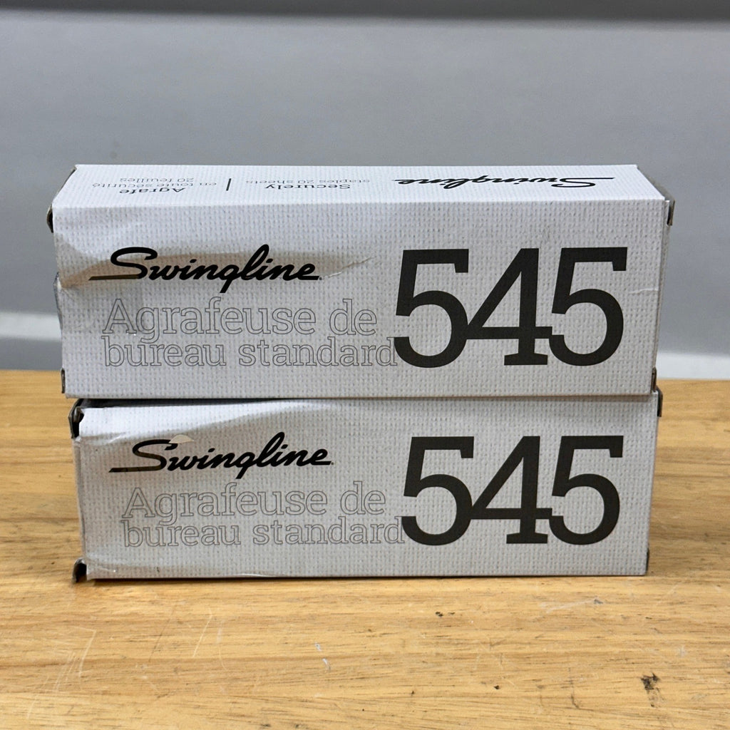 Set of 2 Swingline 545 S7054501 Standard Stapler 20 Sheet Capacity Black