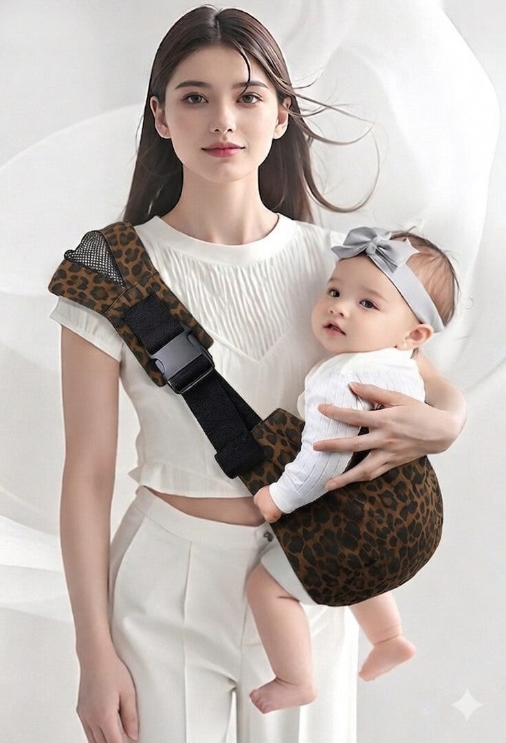 Baby Sling Carrier for Newborn to Toddler Adjustable One-Shoulder Design Fabric