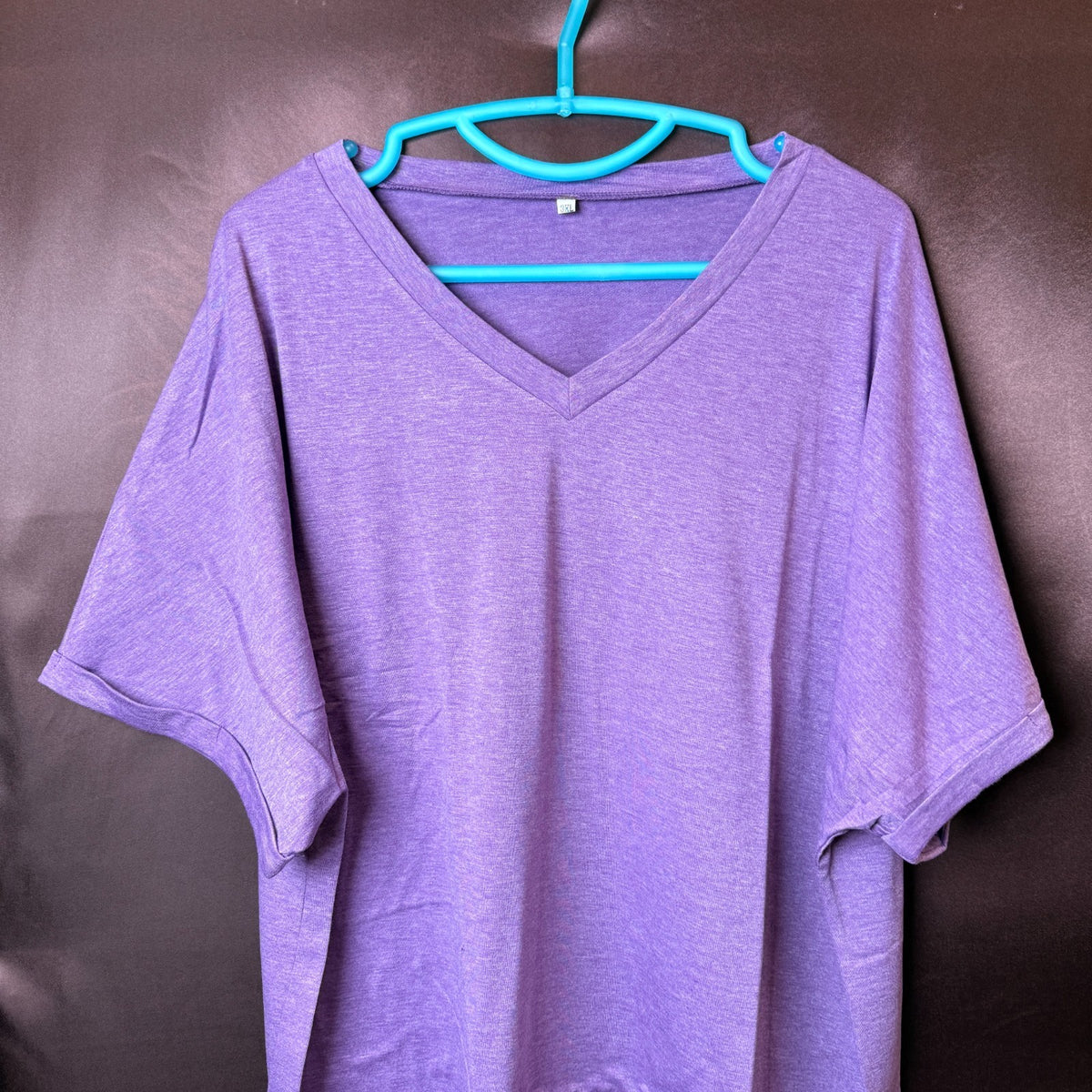 Women's 2XL-3XL Top V Neck Short Sleeve T-Shirt Oversized Shirt Soft Loose Casua