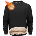 MSRP $43 Tansozer Men's 3XL Fleece Crewneck Sweatshirt Warm Sherpa Lined Thick
