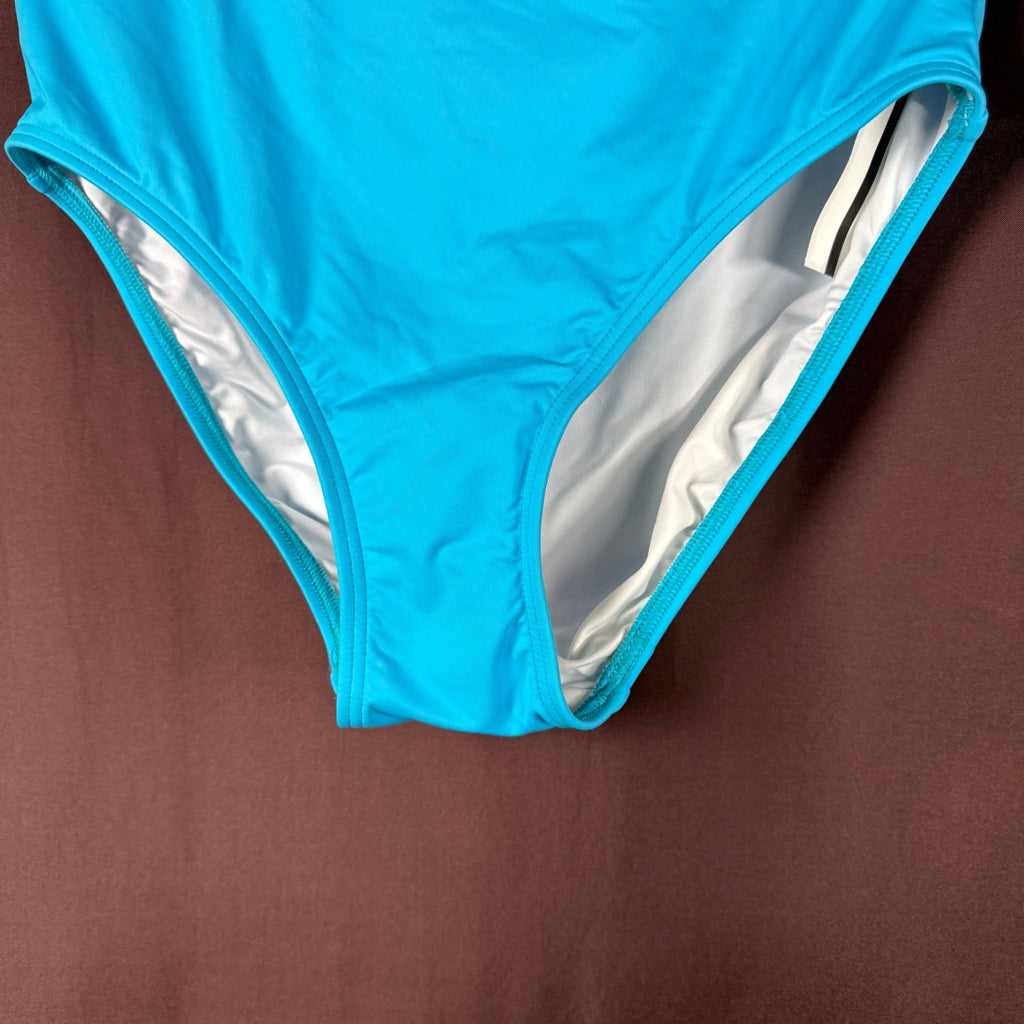 Lands' End Women's XS LONG Fold Over Mid Waist Bikini Swim Bottoms Chlorine Res