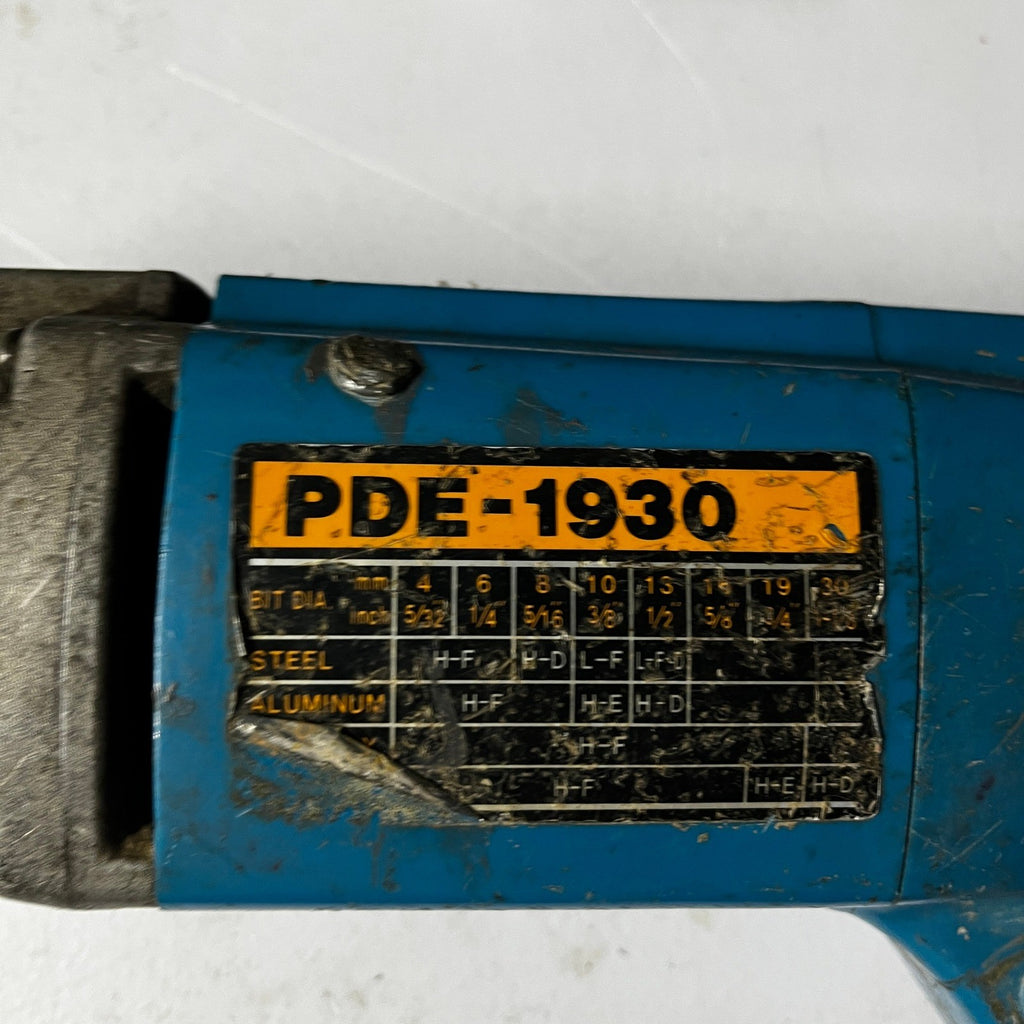 Ryobi PDE-1930 1/2" Impact Drill Corded w/ Metal Case, Bits & Handles