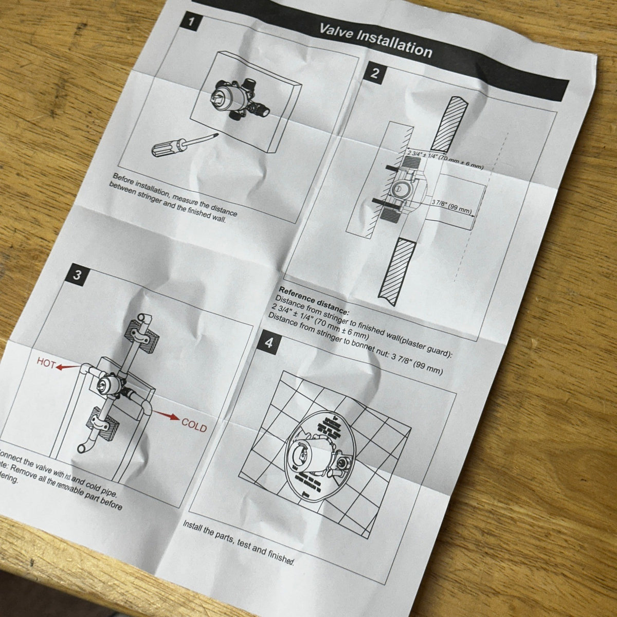 RJDIBAN Shower Valve for Delta R10000-UNWSHF, 3 Port 1/2 Inch Connection R1000