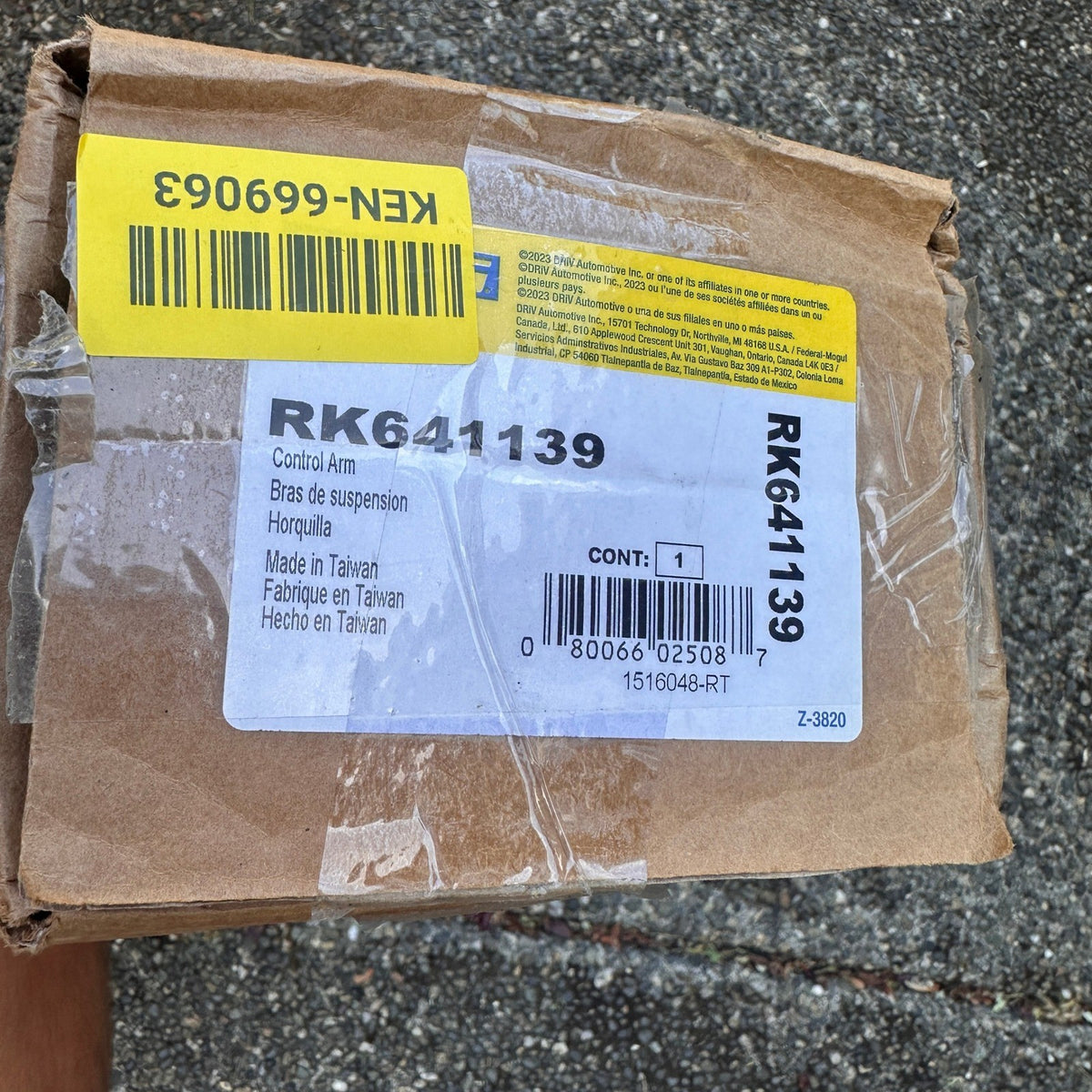 MOOG RK641139 Suspension Front Upper Control Arm