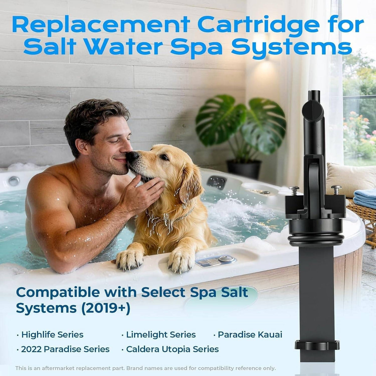 Pack of 3 HUVOQ Salt System Cartridge Replacement Compatible with 2019+ Hot