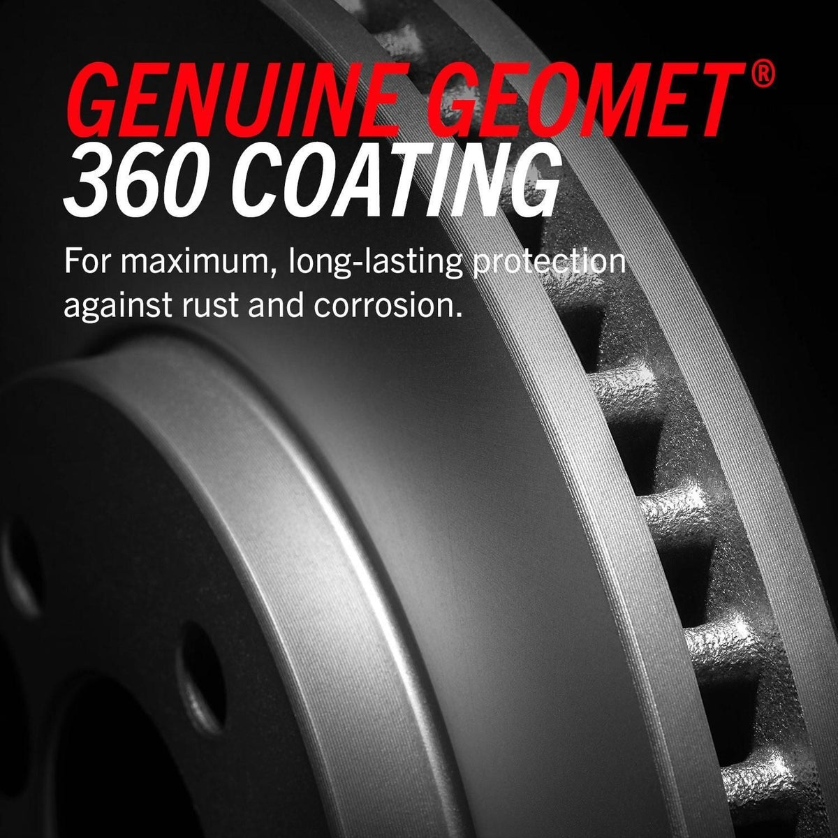 PowerStop AR8584EVC Front Disc Brake Rotor Evolution Genuine Geomet Coated Rotor