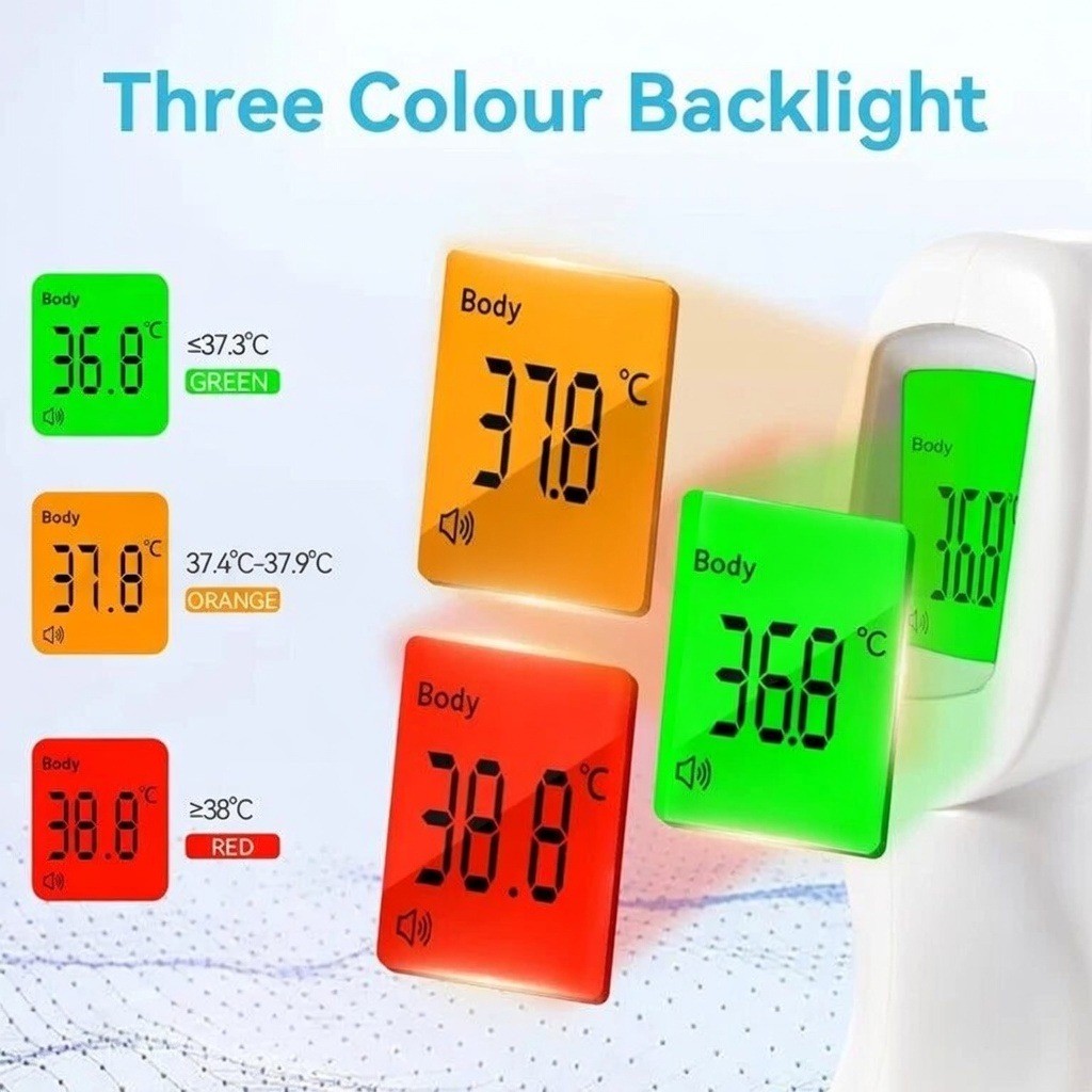 Lot of 25 Berrcom JXB-178 Non-Contact Infrared Forehead Digital Thermometer