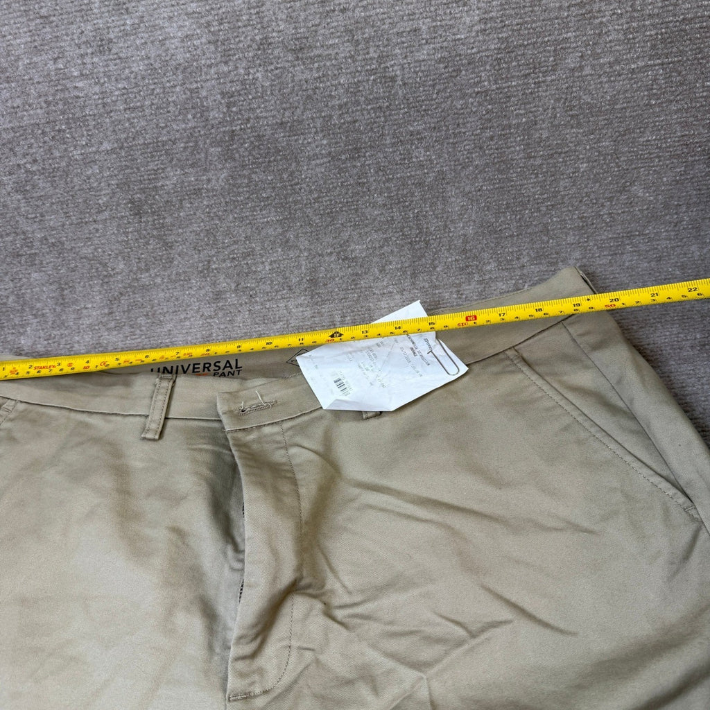 St. John's Bay Mens Universal 40x32 British Khaki Pants w/ SMALL HOLLE SEE PHOTO