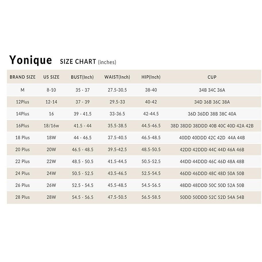 MSRP $48 Yonique Women's 20W Blue and Green Plus Size One Piece Swimsuits Tum