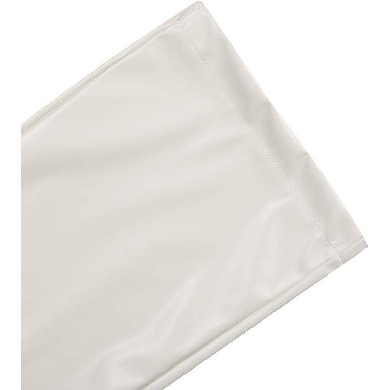 MSRP $72 WOKANSE Women's XL White PU Leather Stretchy 2 Piece Outfit Belted