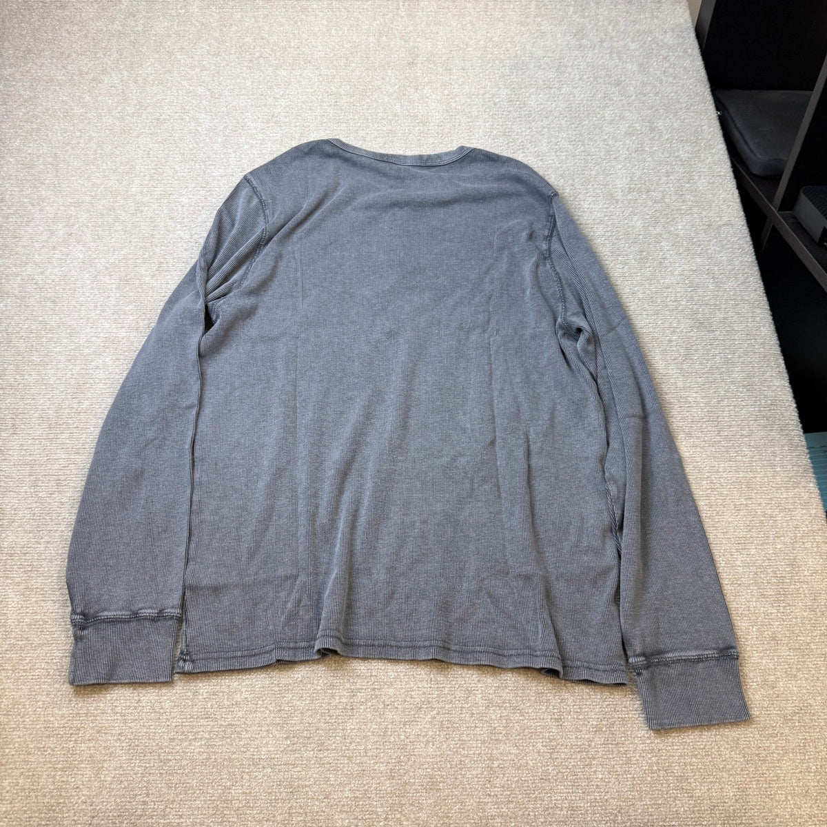 MSRP $28 Arizona Jean Co Young Men L Black Moonless Night Long Sleeve Shirt