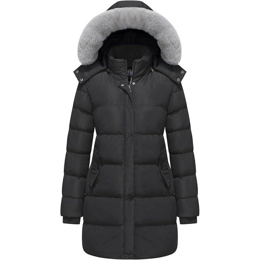 MSRP $58 Oelise Women's 2XL Winter Thicken Puffer Coat Warm Snow Jacket