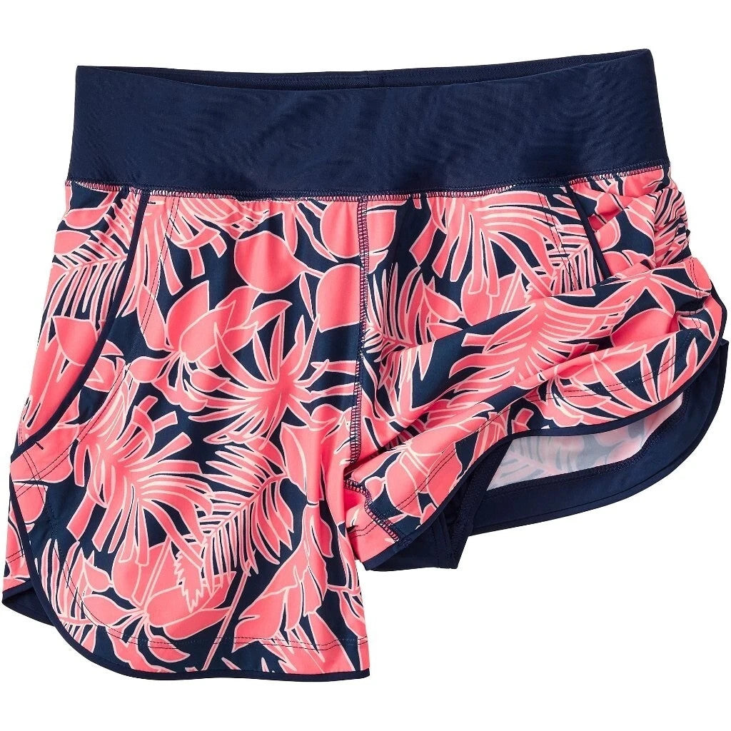 Lands' End Women's 4-18W, 8-18W LONG 5" Quick Dry Swim Shorts With Panty Wood
