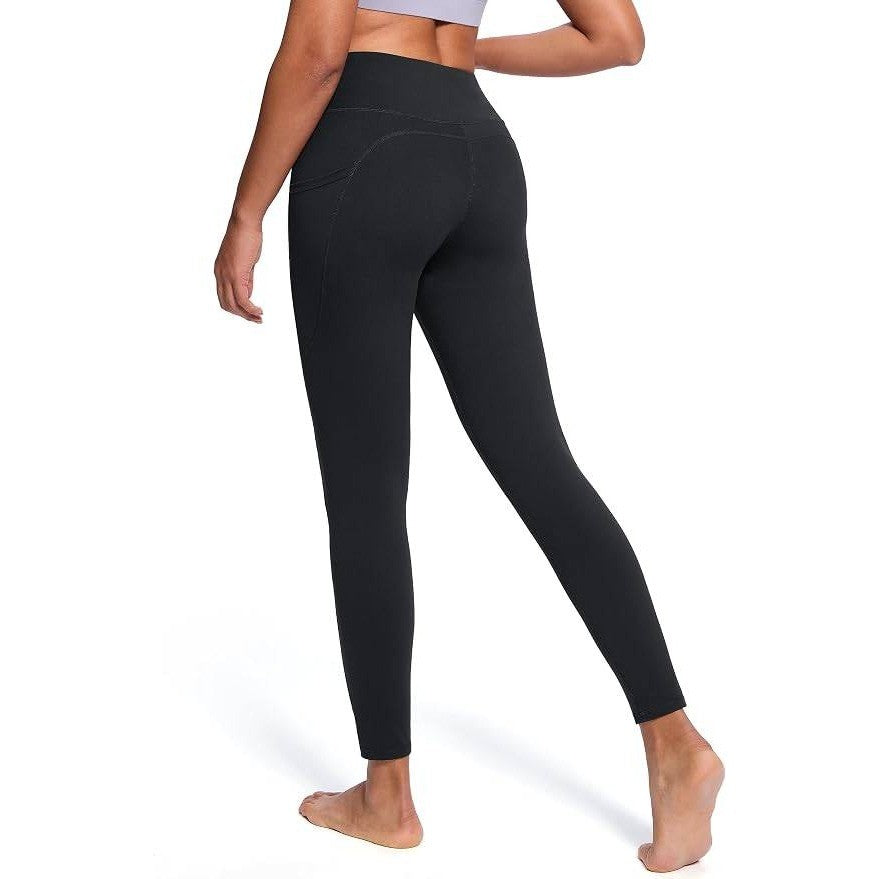 MSRP $45 SEVEGO Women's XL 34" Fleece Lined Yoga Leggings Thermal Warm Winter