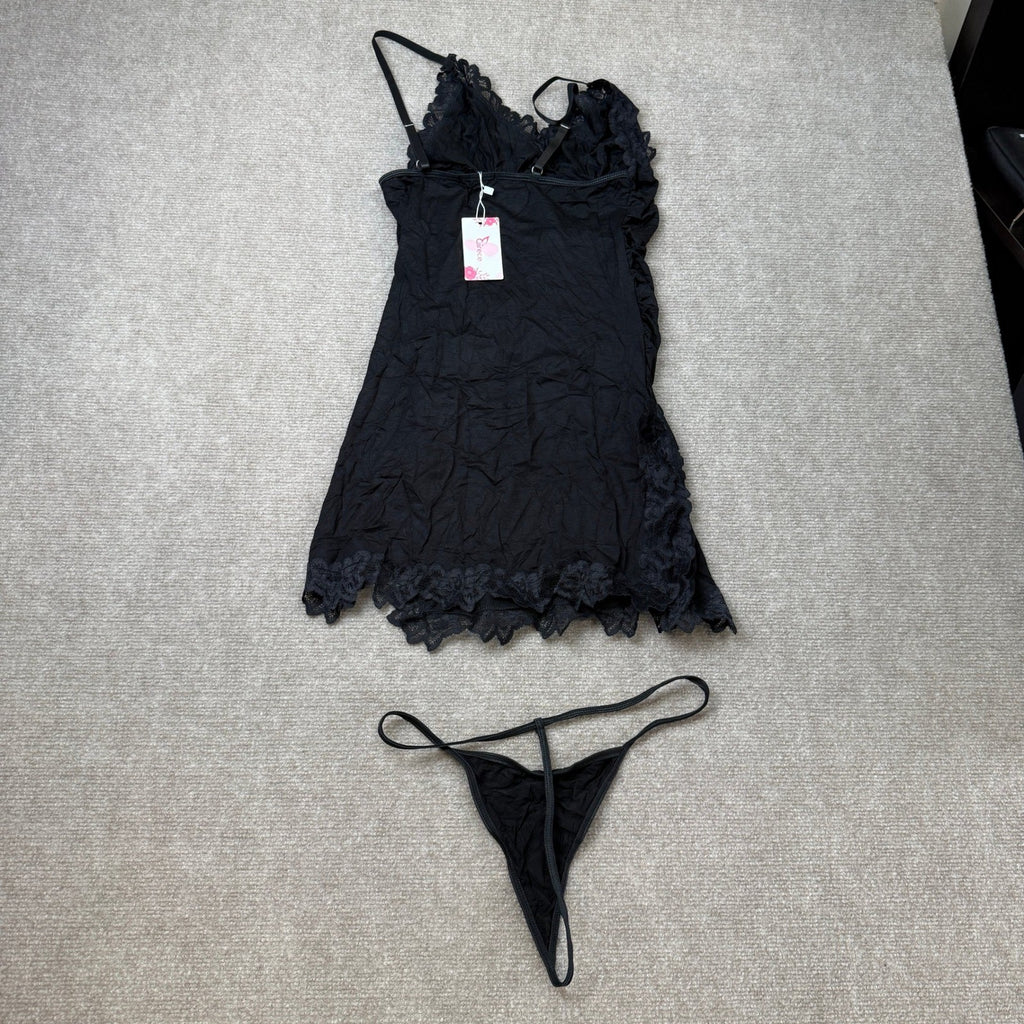 MSRP $19 Girece Women's M Babydoll Nightgown Sexy Chemise Lingerie Tummy