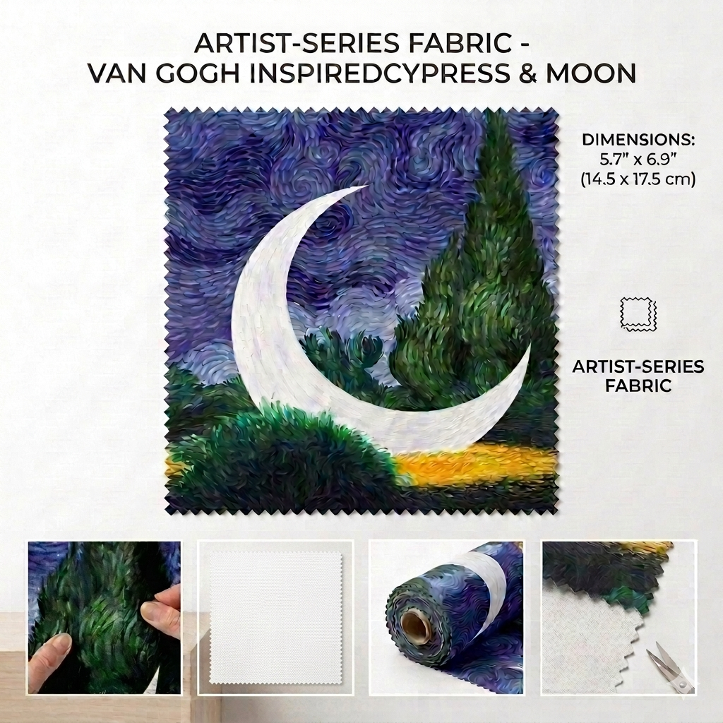 Set of 4 Van Gogh Starry Night Art Microfiber Cleaning Cloths