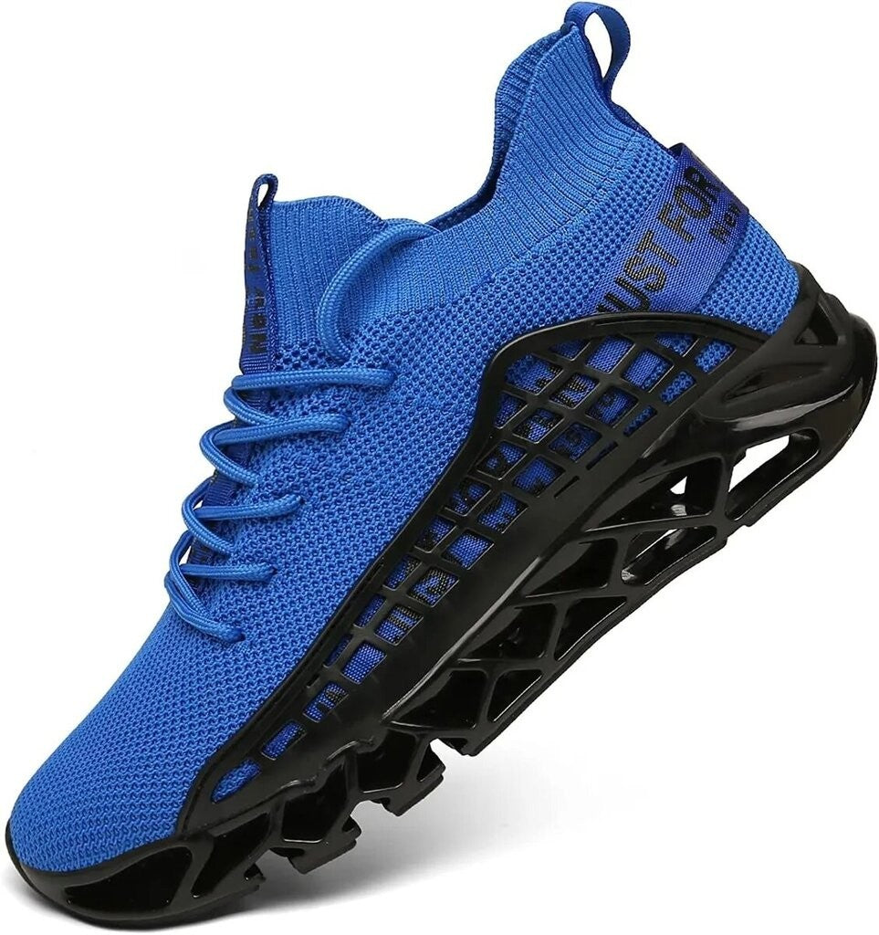 Men's US 8-9 Blue Just For Fun Breathable Athletic Running Casual Walking Shoes