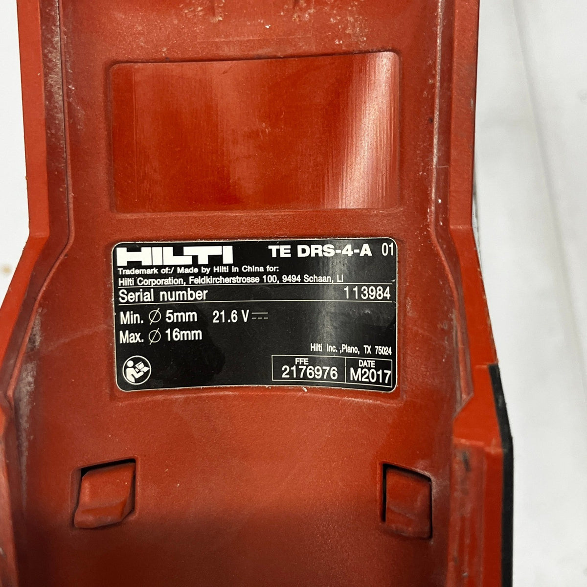 Hilti TE 4-A22 Rotary Hammer Drill w/ TE DRS-4-A Dust Collection,B 22/5.2 & Case