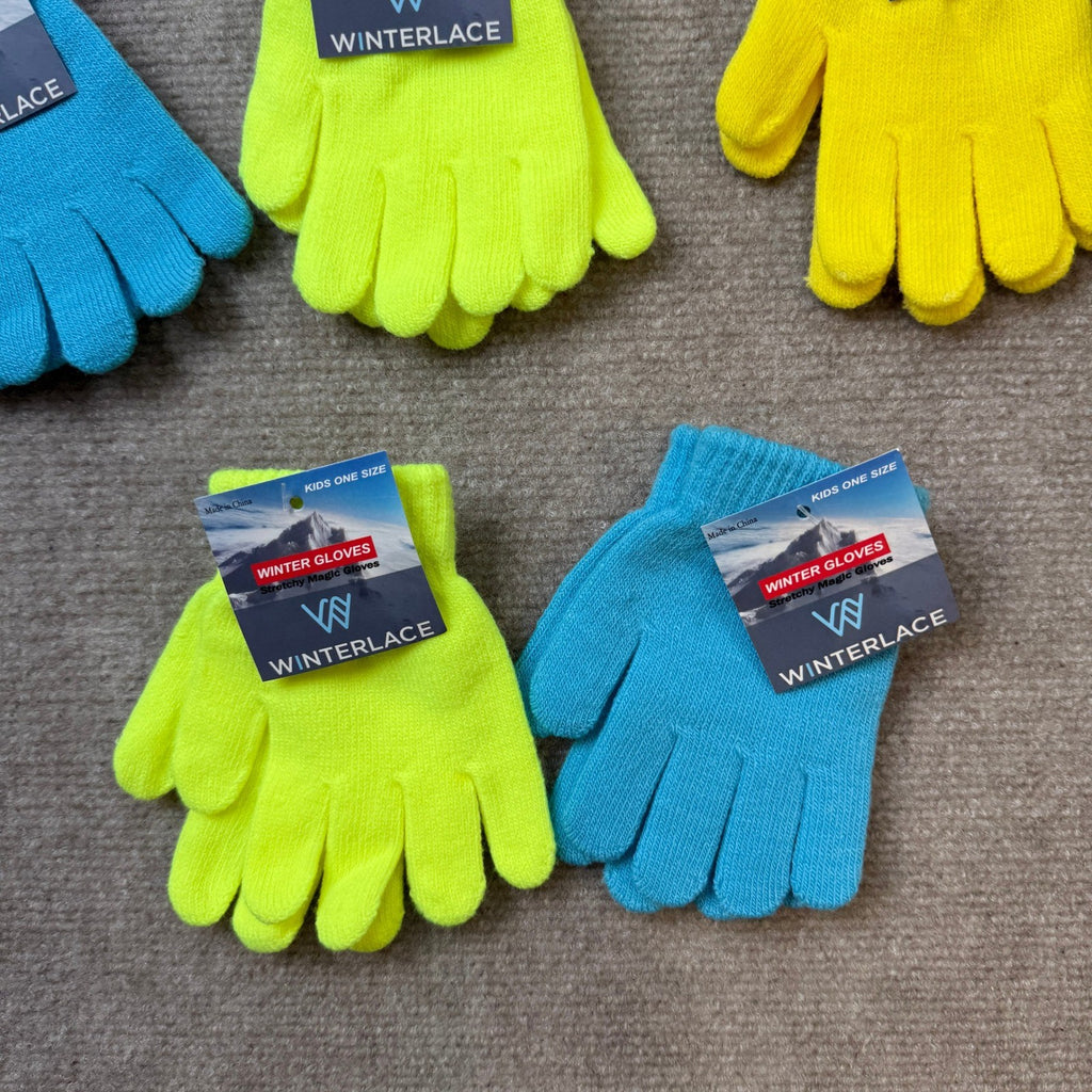 MSRP $21 Winterlace 12 Pairs Kids 2-6 Years Winter Gloves Children Fun Colorful